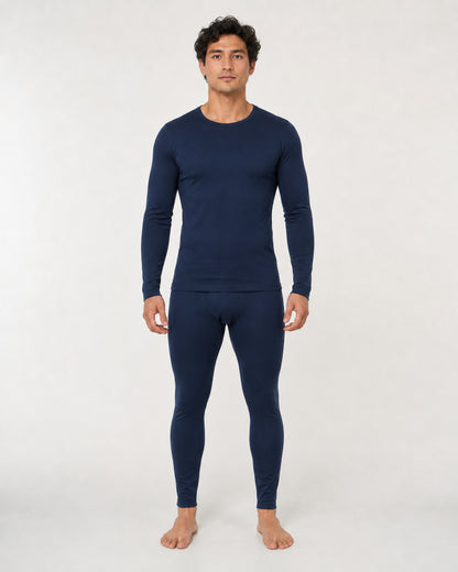THERMIÉ Men's Navy Thermal Base Layer Set