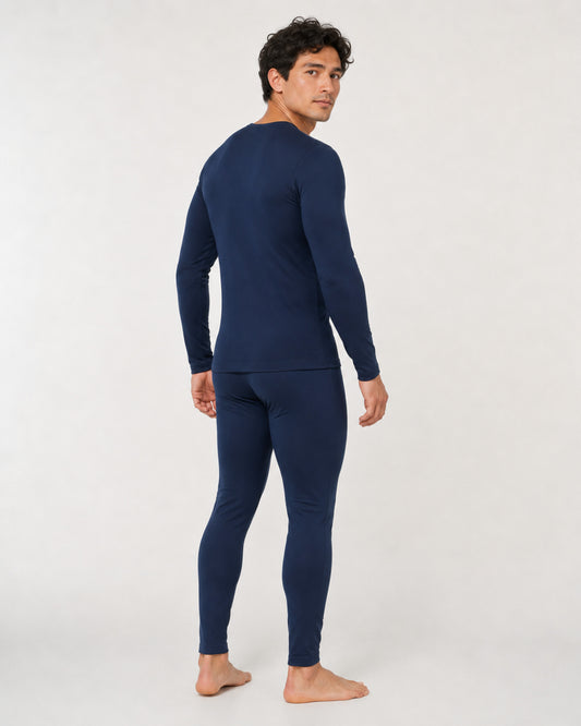 THERMIÉ Men's Navy Thermal Base Layer Set