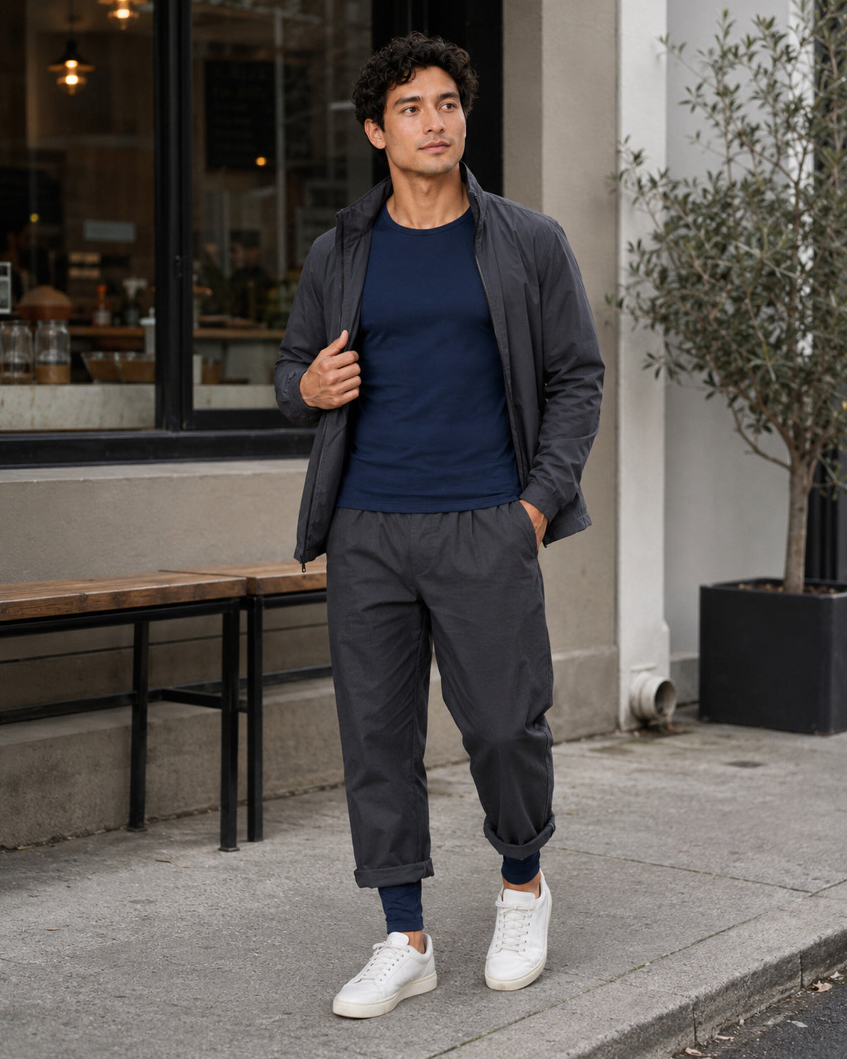 THERMIÉ Men's Navy Thermal Base Layer Set