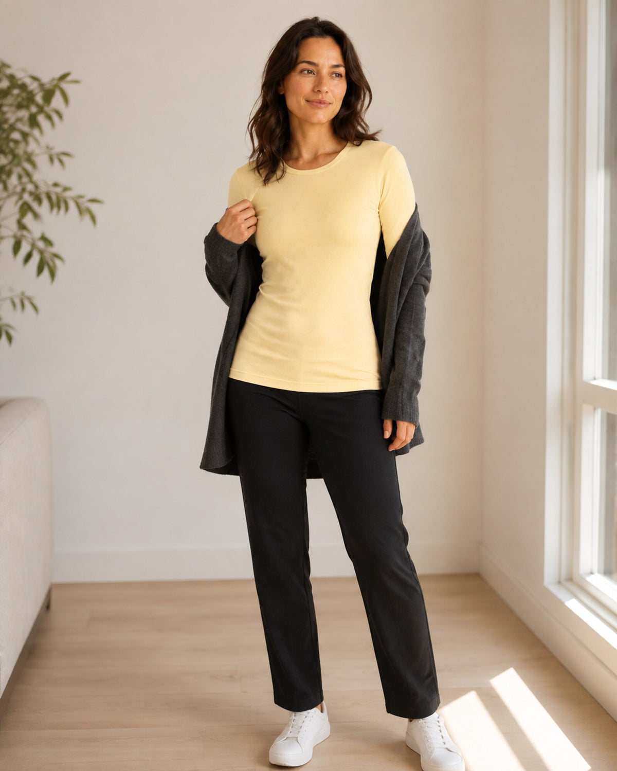 THERMIÉ Women's Cream Thermal Base Layer Set