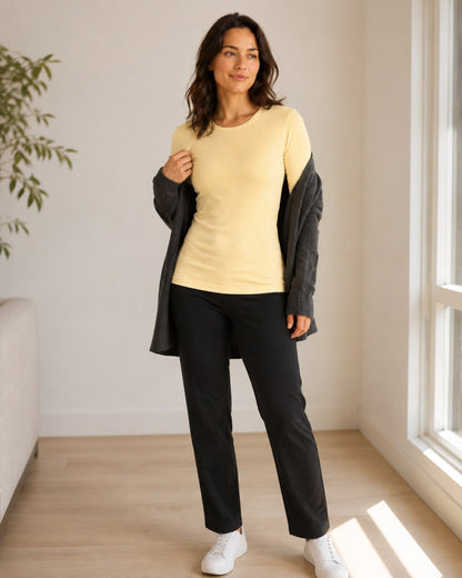 THERMIÉ Women's Cream Thermal Base Layer Set