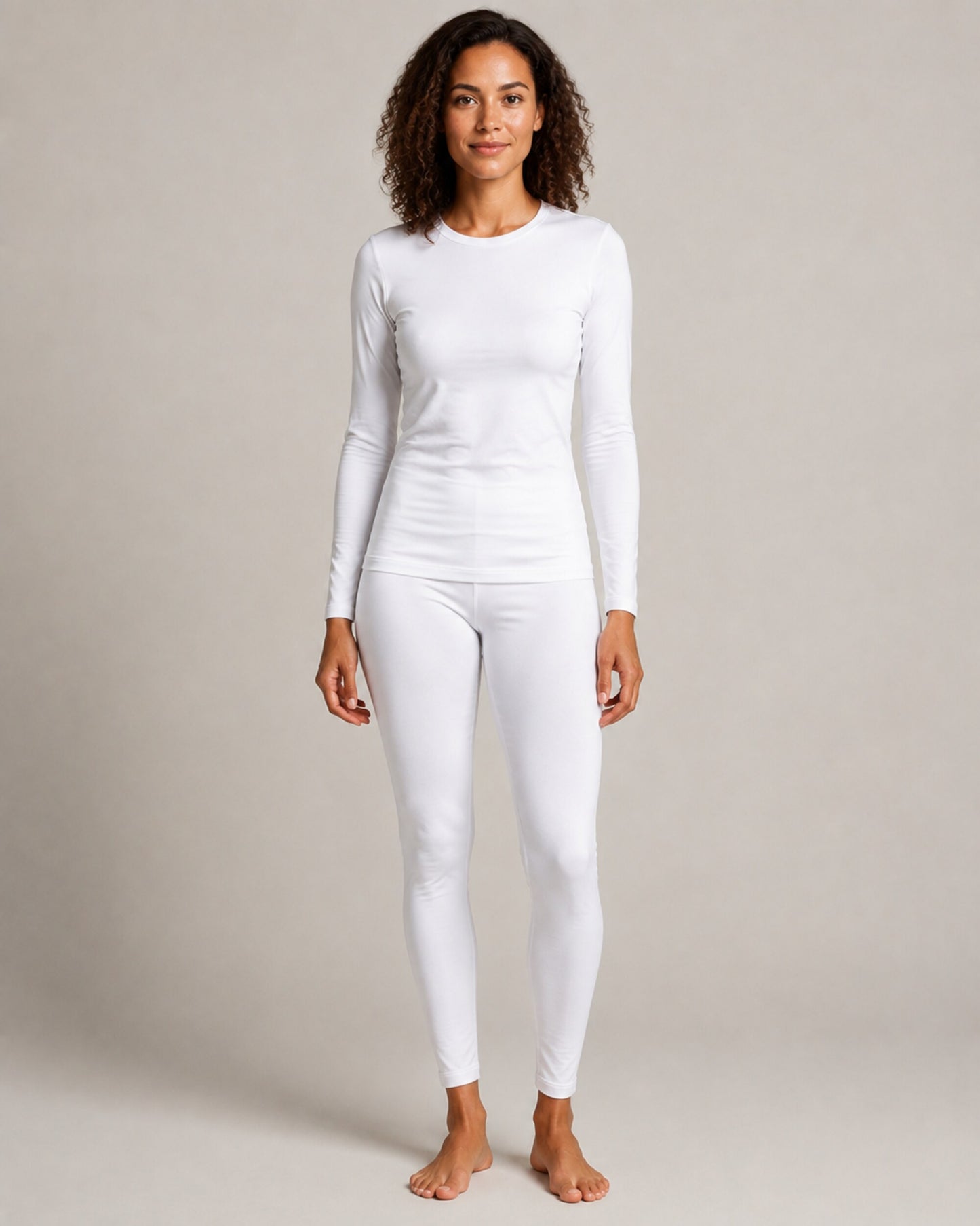 THERMIÉ Women's White Thermal Base Layer Set