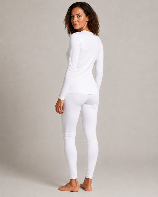 THERMIÉ Women's White Thermal Base Layer Set