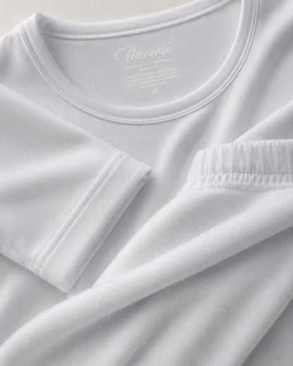 THERMIÉ Women's White Thermal Base Layer Set